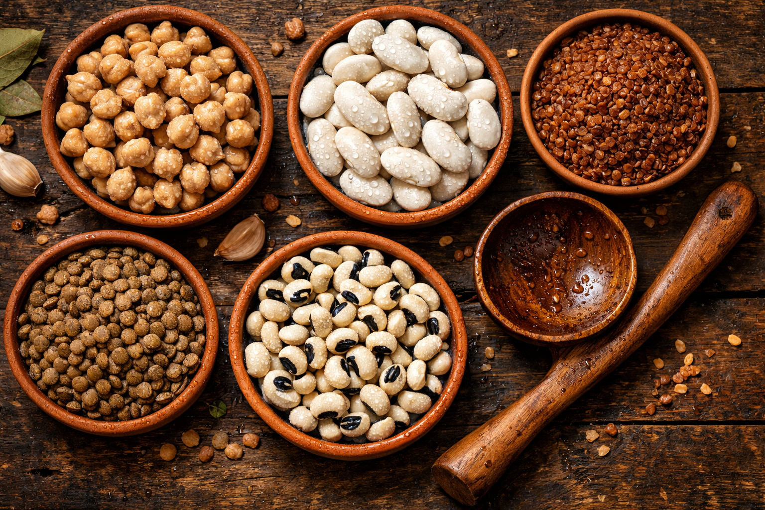 Anadolu sofralarının temel malzemeleri nohut ve kuru fasulye