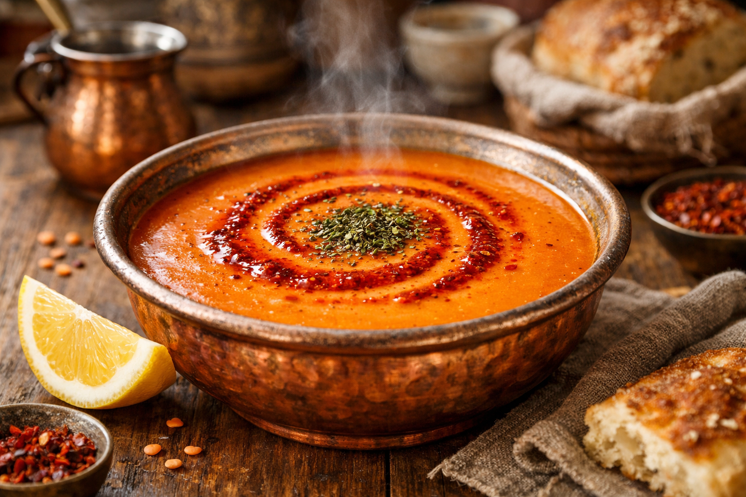 Anadolu usulü mercimek çorbası ve hazırlık teknikleri